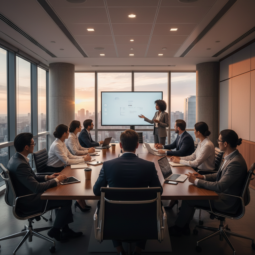 Team meeting or client consultation